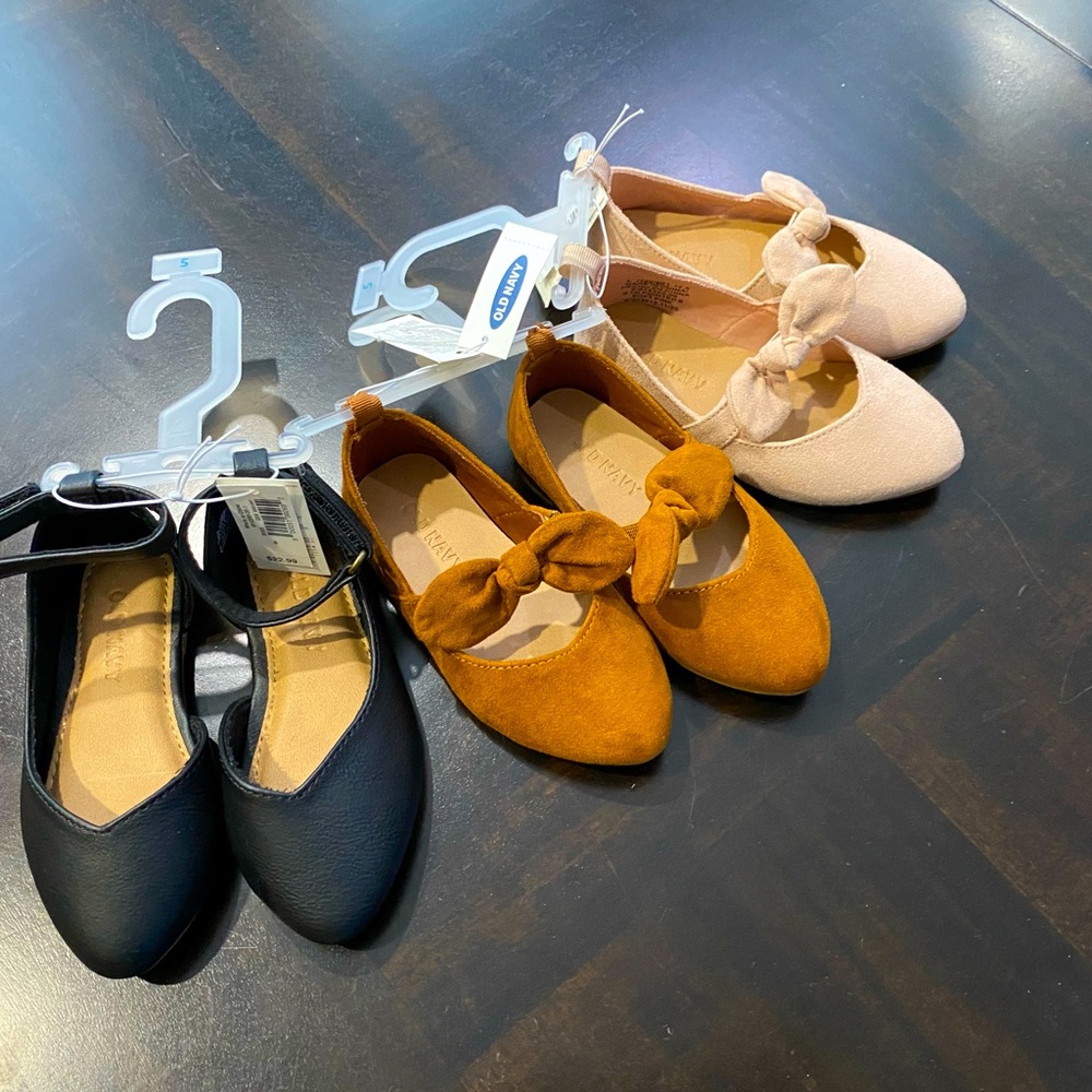 3-Piece Bundle Baby Girl Pointed Shoes Size 5 - Picture 2 of 6